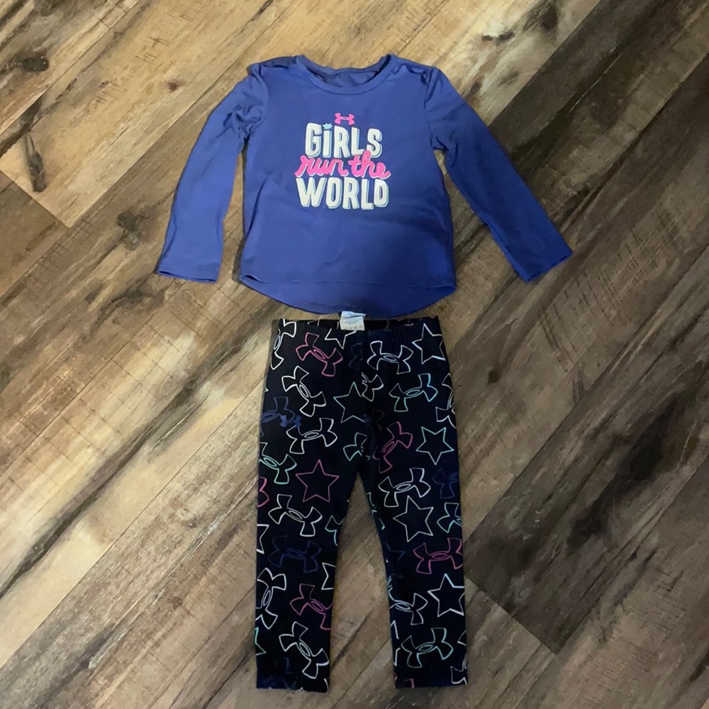 Girls under amour matching set